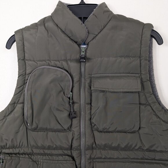 ASPEN SPORT Vest Women's L Green Full Zip Pockets Lining Outdoors Active Work - Picture 3 of 12